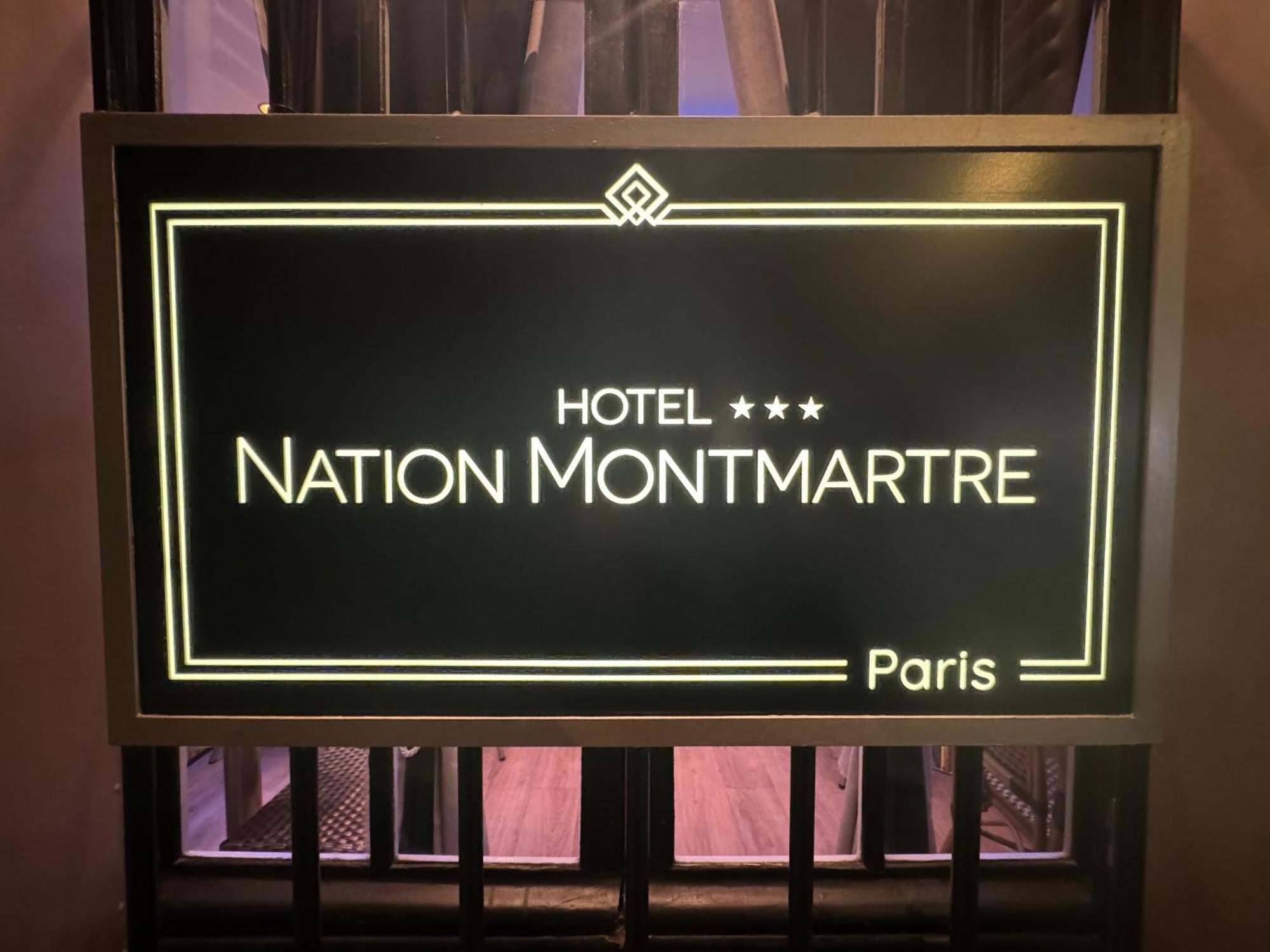 Hotel Nation Montmartre Paris Exterior foto